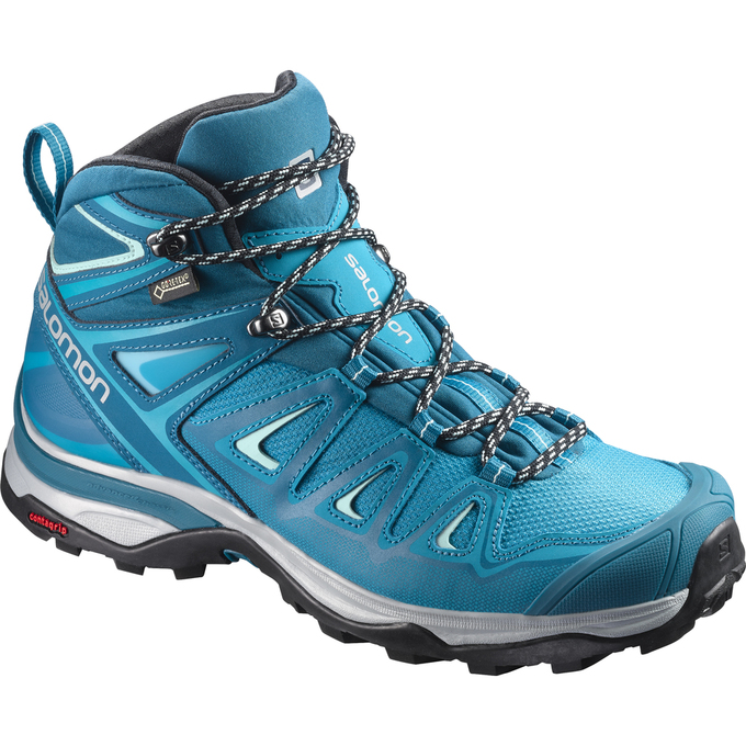 SALOMON X ULTRA 3 MID GTX® W Philippines - Women's Hiking Shoes - Turquoise | 548726-YAD